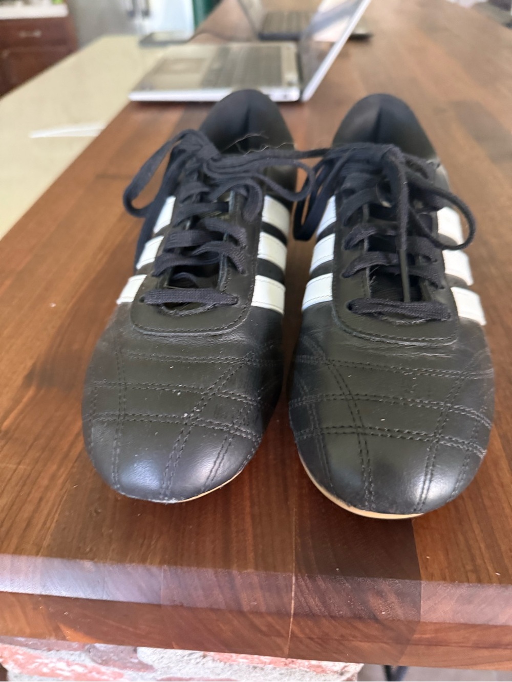 Adidas Black and White women’s Athletic Sneakers low profile